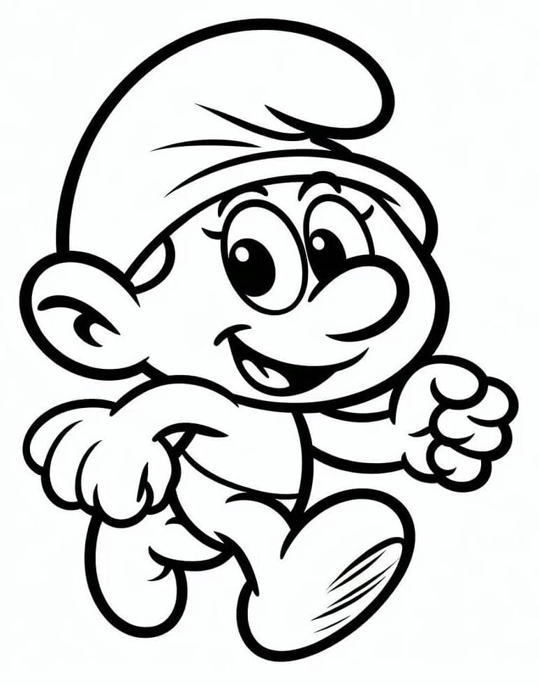 Kostenlos druckbares Bild Die Schlümpfe ausmalbilder