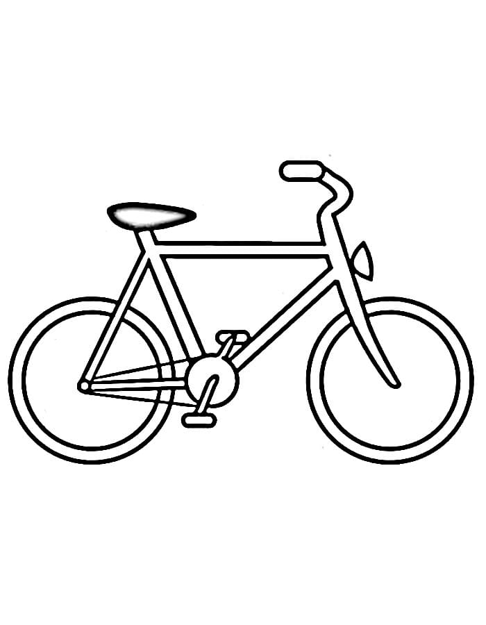 Kostenlos druckbares Fahrrad ausmalbilder