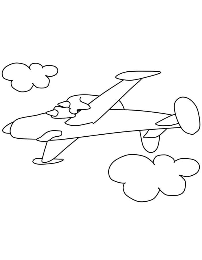 Kostenlos druckbares Flugzeug ausmalbilder