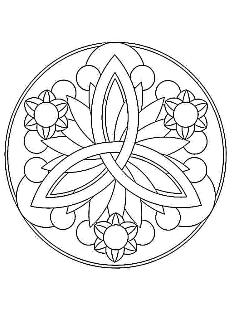 Kostenlos druckbares Mandala Motiv ausmalbilder