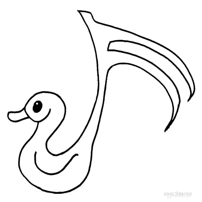 Kostenlos druckbares Musiknoten ausmalbilder