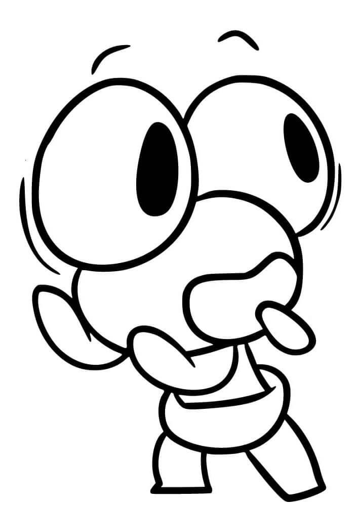 Kostenlos druckbares Rainbow Friends ausmalbilder