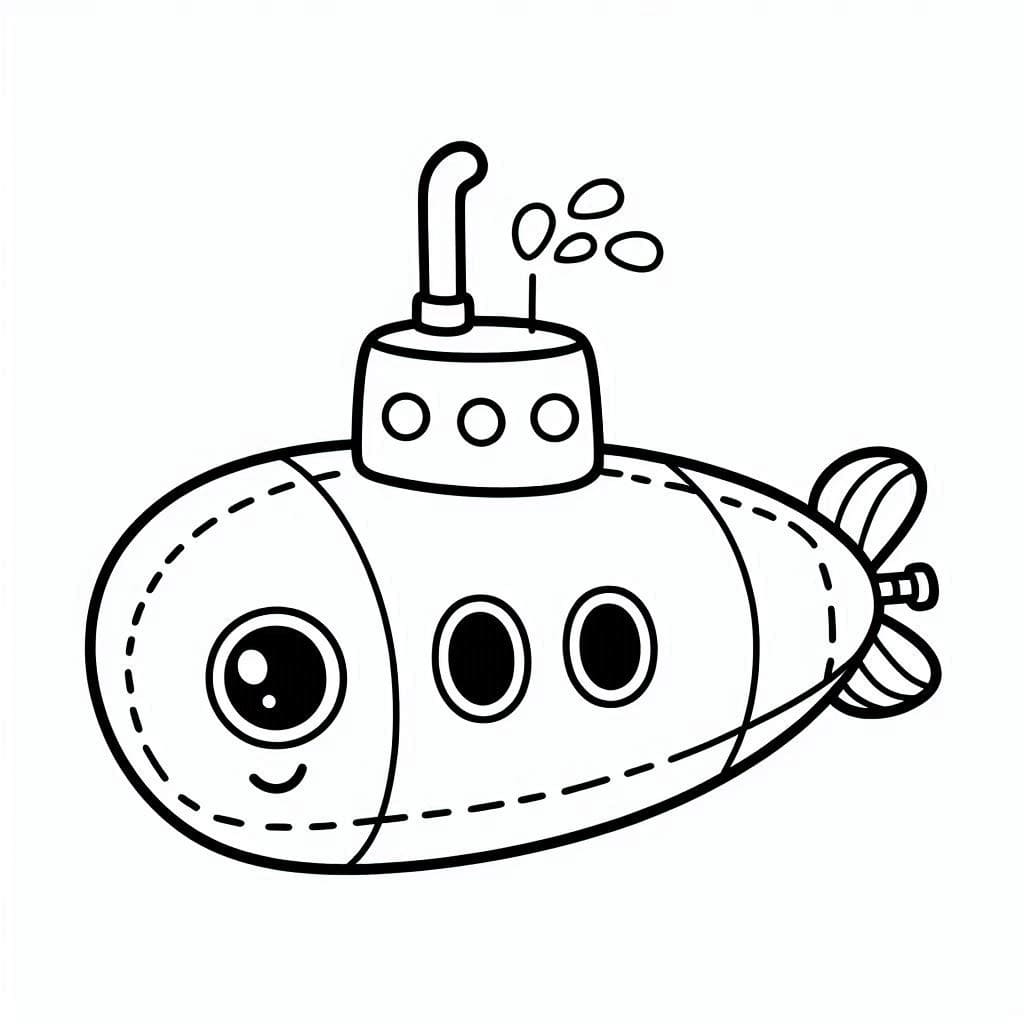 Kostenlos druckbares U-Boot ausmalbilder