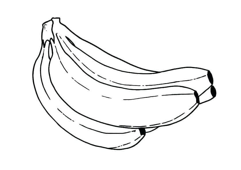 Kostenlose Banane ausmalbilder