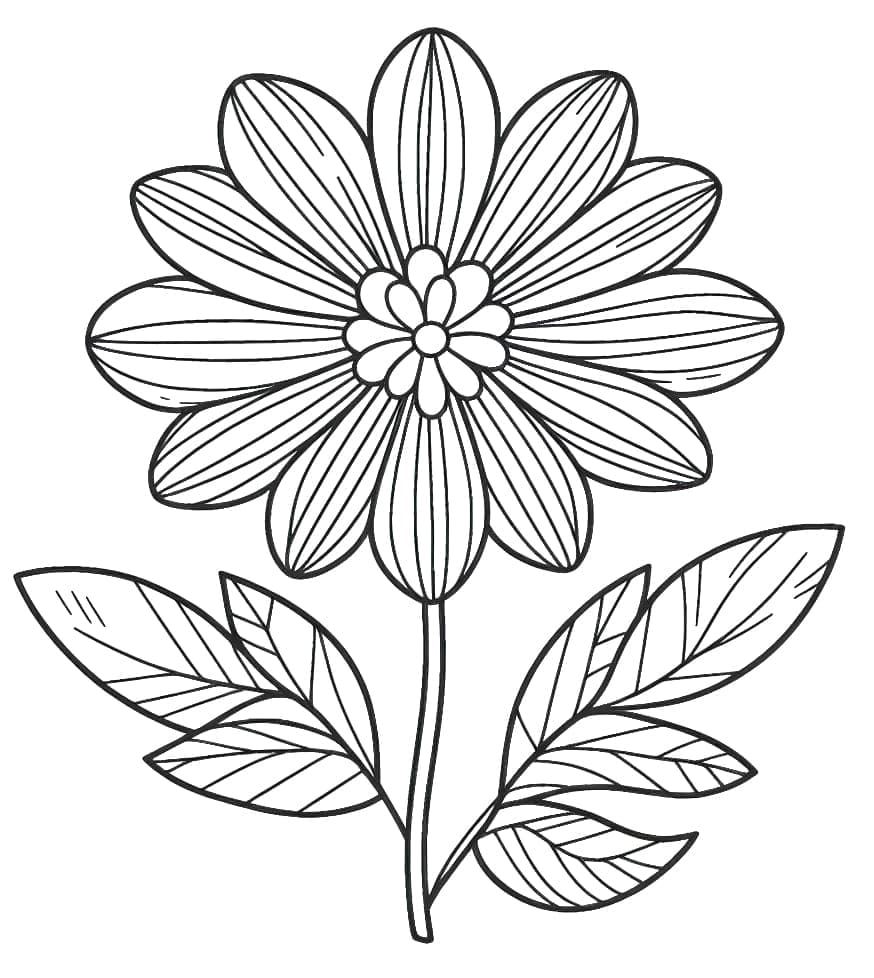 Kostenlose Blume zum Ausdrucken ausmalbilder