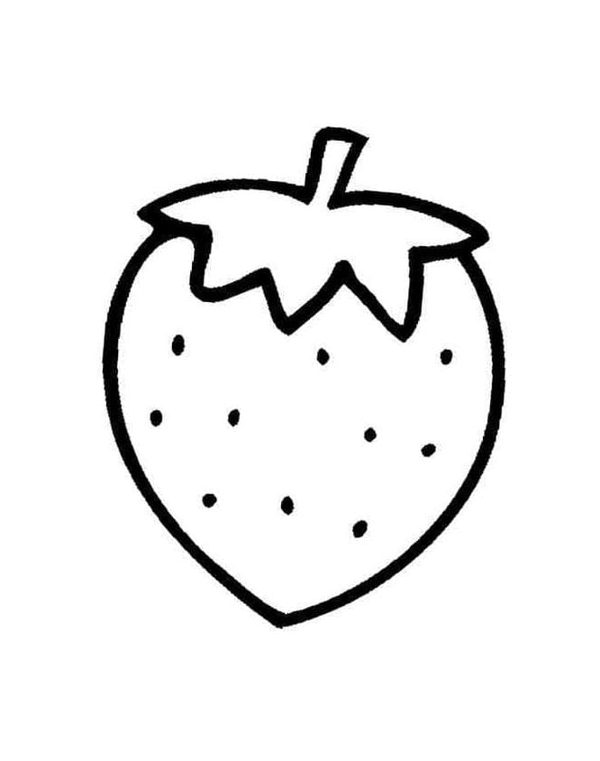 Kostenlose Erdbeere ausmalbilder