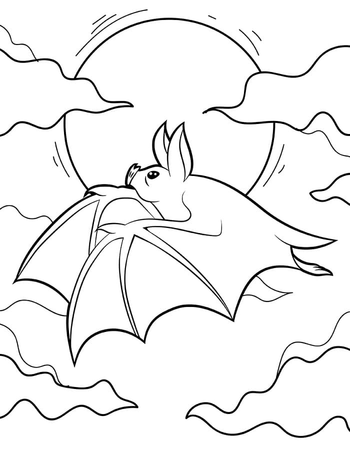Kostenlose Fledermaus ausmalbilder