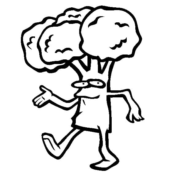 Kostenlose Kinder-Ausgabe Brokkoli ausmalbilder