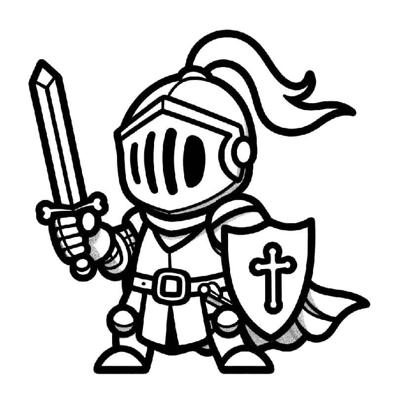 Kostenlose Kinder-Ausgabe Ritter ausmalbilder