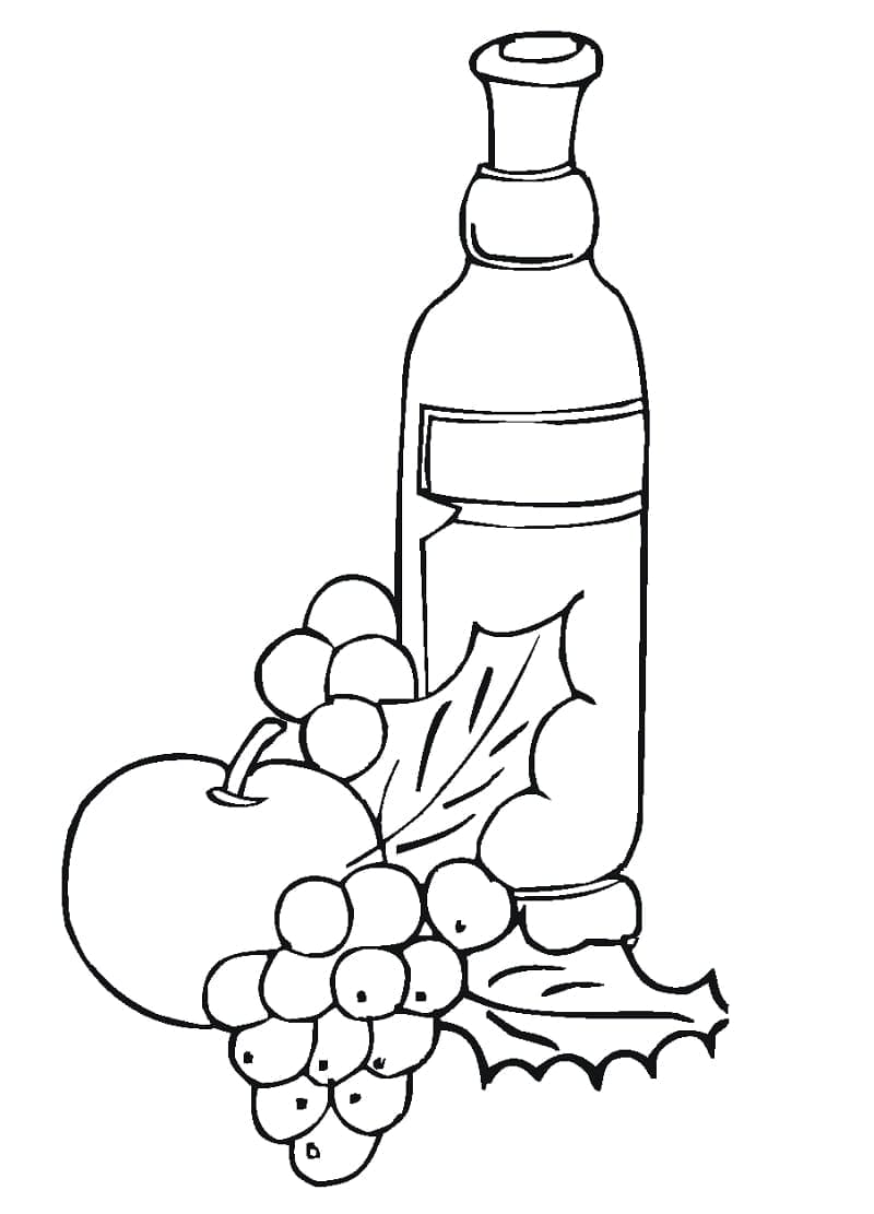 Kostenlose Kinder-Ausgabe Trauben ausmalbilder