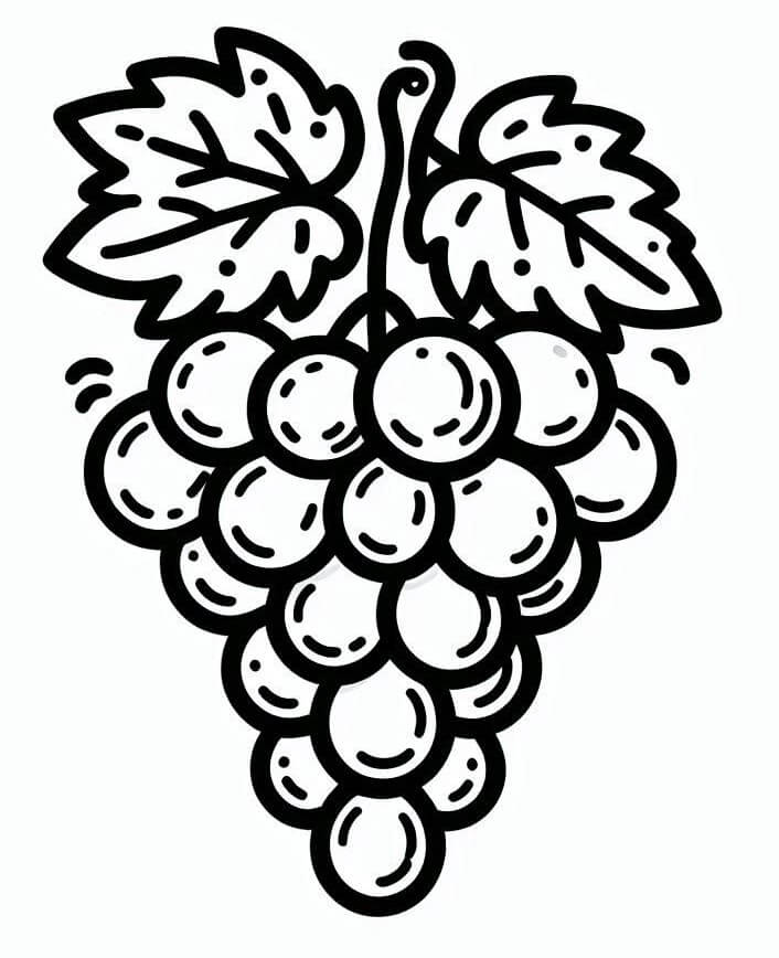 Kostenlose Trauben ausmalbilder