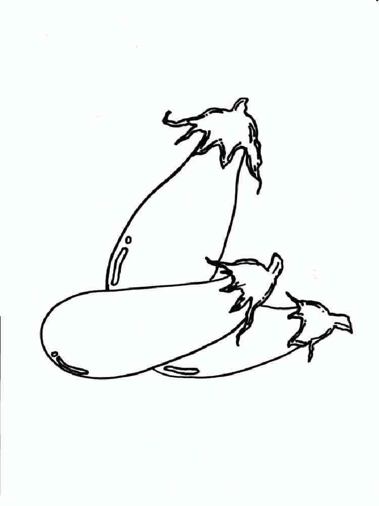 Kostenloser Aubergine Druck ausmalbilder