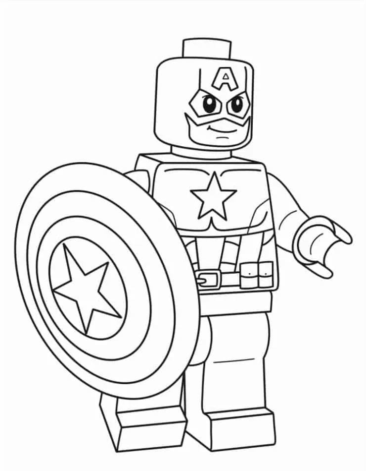 Kostenloser Captain America ausmalbilder
