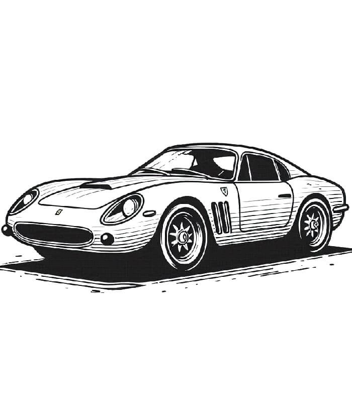 Kostenloser Ferrari für Kinder ausmalbilder