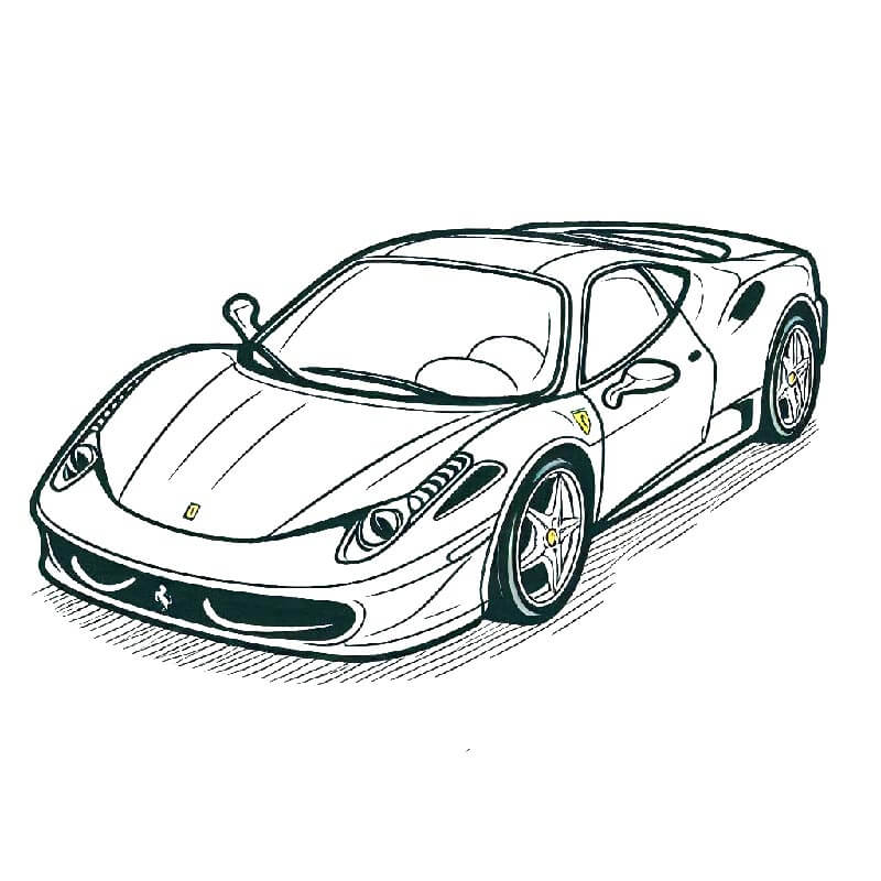 Kostenloser Ferrari zum Ausdrucken ausmalbilder