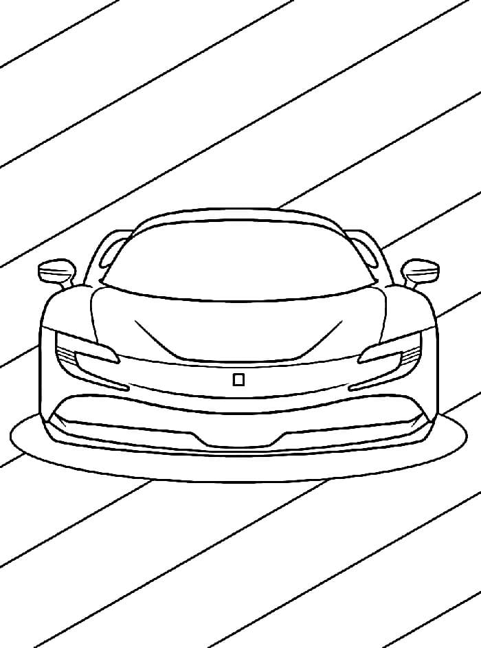 Kostenloser Ferrari ausmalbilder