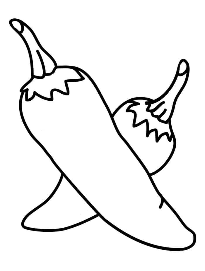 Kostenloser Gemüse Druck ausmalbilder