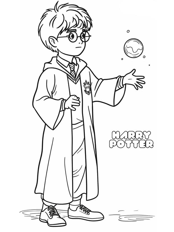 Kostenloser Harry Potter zum Ausdrucken ausmalbilder