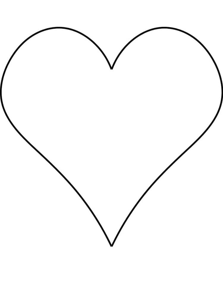 Kostenloser Herz Druck ausmalbilder