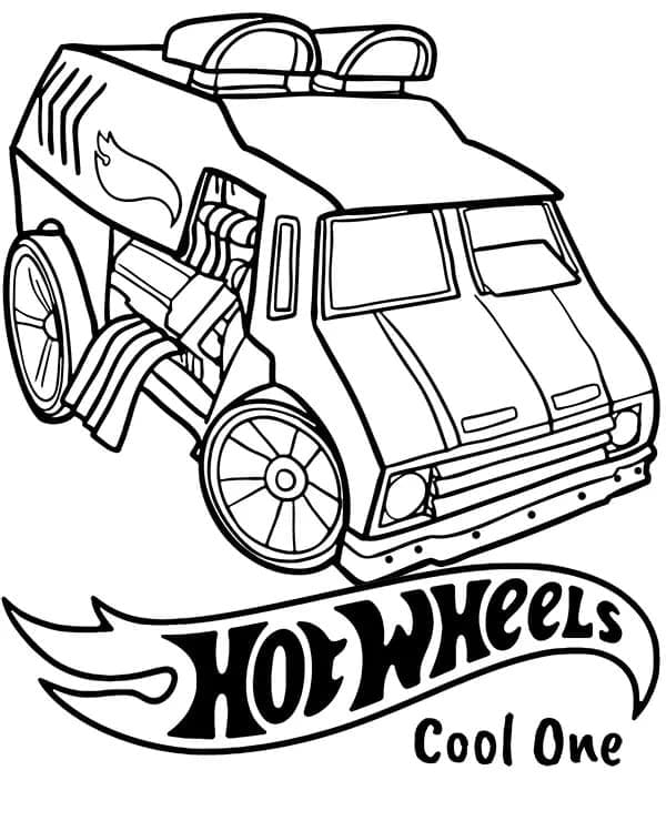 Kostenloser Hot Wheels ausmalbilder