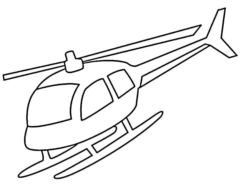 Kostenloser Hubschrauber ausmalbilder