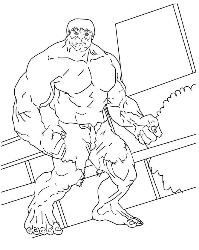 Kostenloser Hulk zum Ausdrucken ausmalbilder
