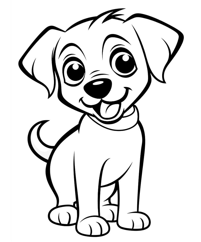 Kostenloser Hund ausmalbilder