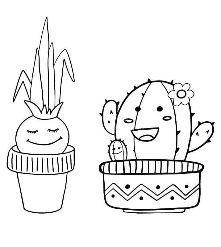 Kostenloser Kaktus ausmalbilder