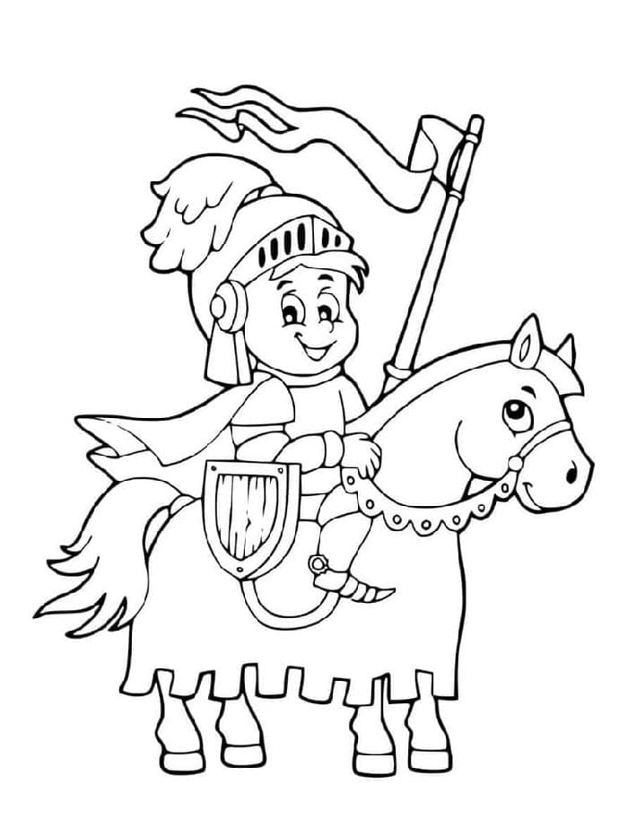 Kostenloser Kinder-Ritter Ausdruck ausmalbilder