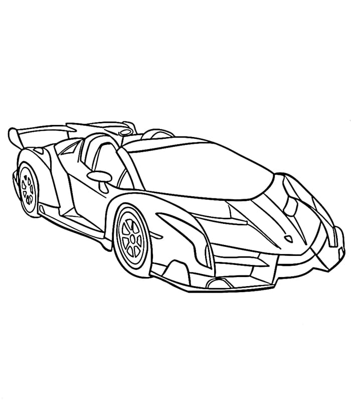 Kostenloser Lamborghini ausmalbilder