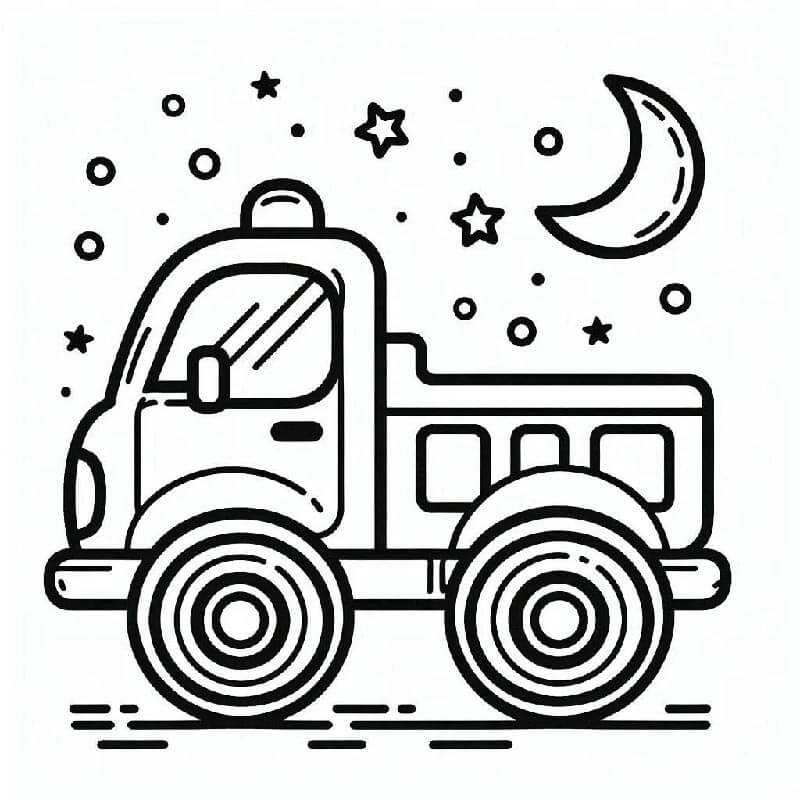 Kostenloser Lastwagen zum Ausdrucken ausmalbilder