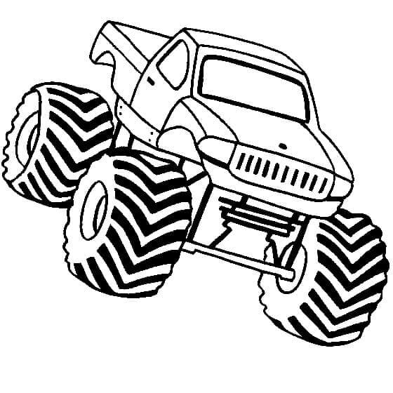 Kostenloser Monstertruck zum Ausdrucken ausmalbilder