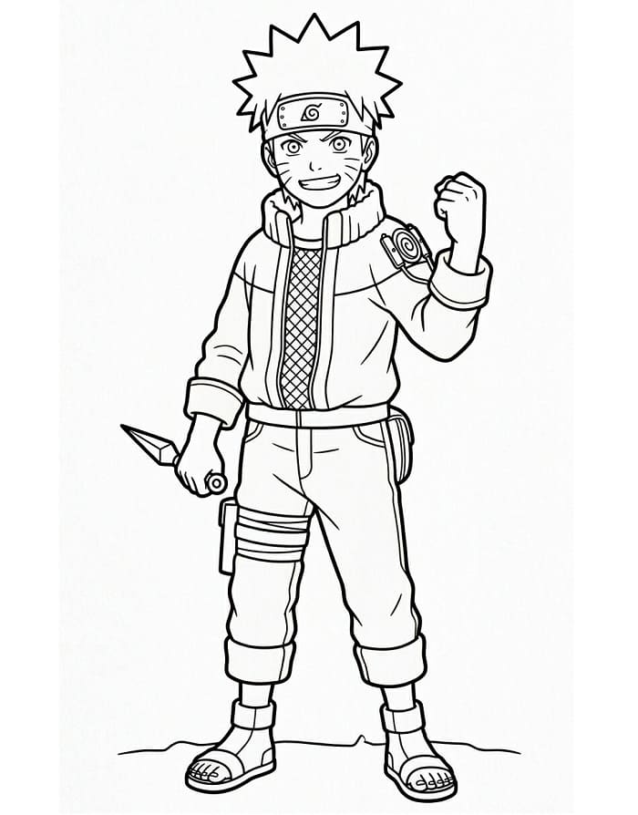 Kostenloser Naruto ausmalbilder