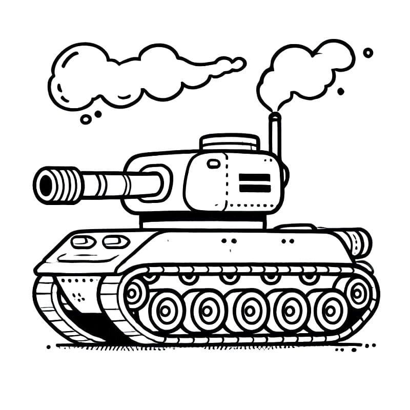 Kostenloser Panzer ausmalbilder