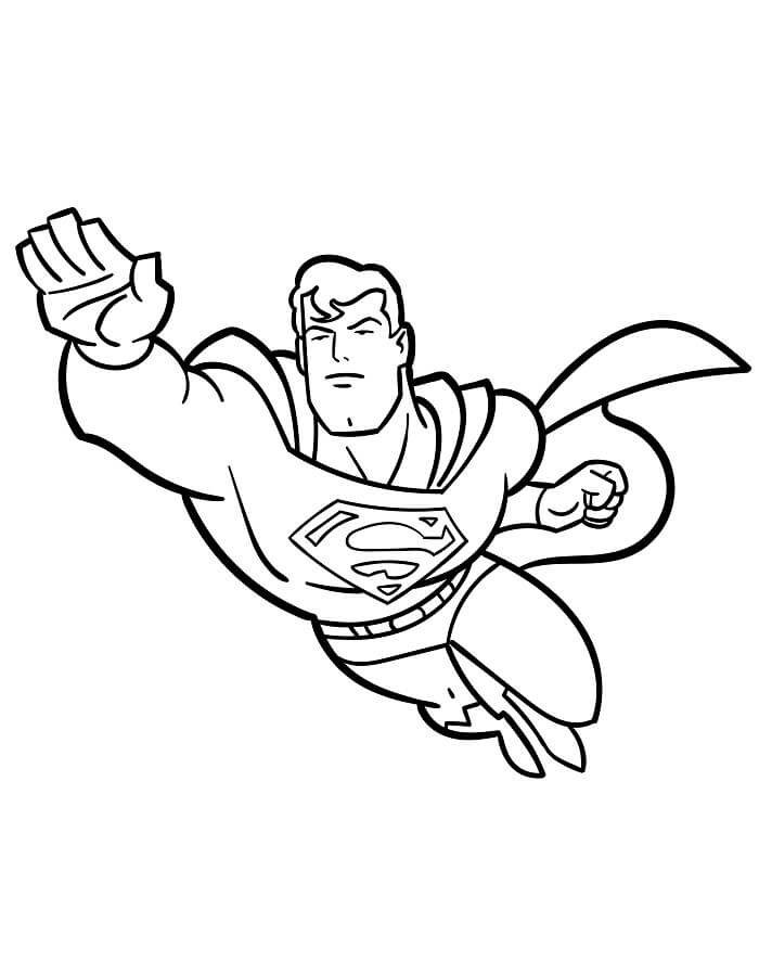 Kostenloser Superman zum Ausdrucken ausmalbilder