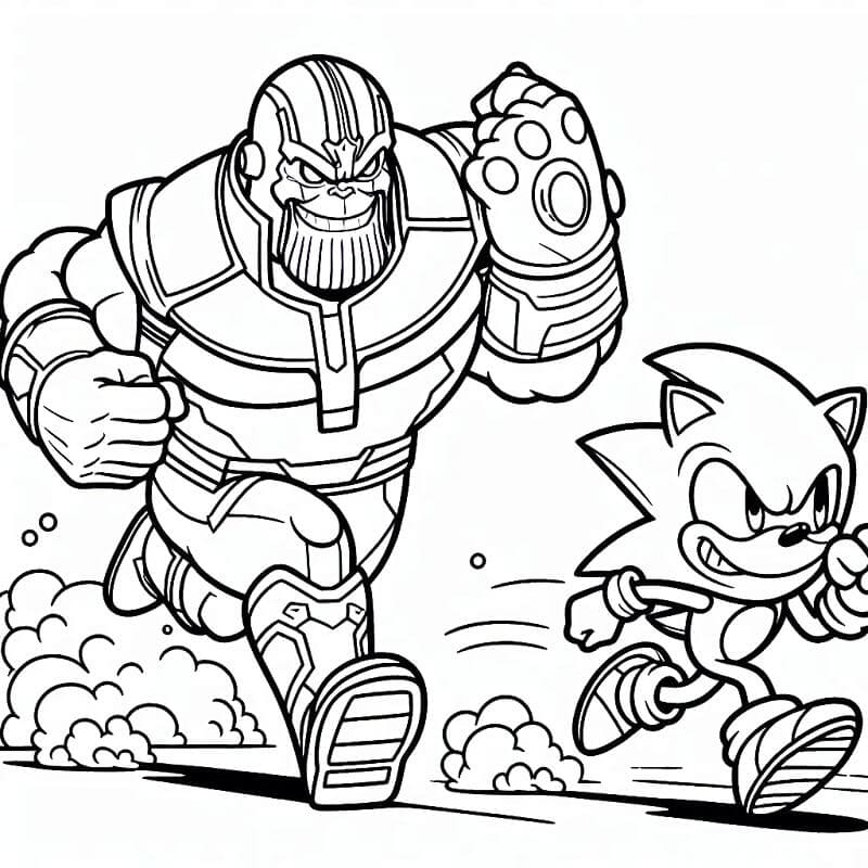 Kostenloser Thanos zum Ausdrucken ausmalbilder
