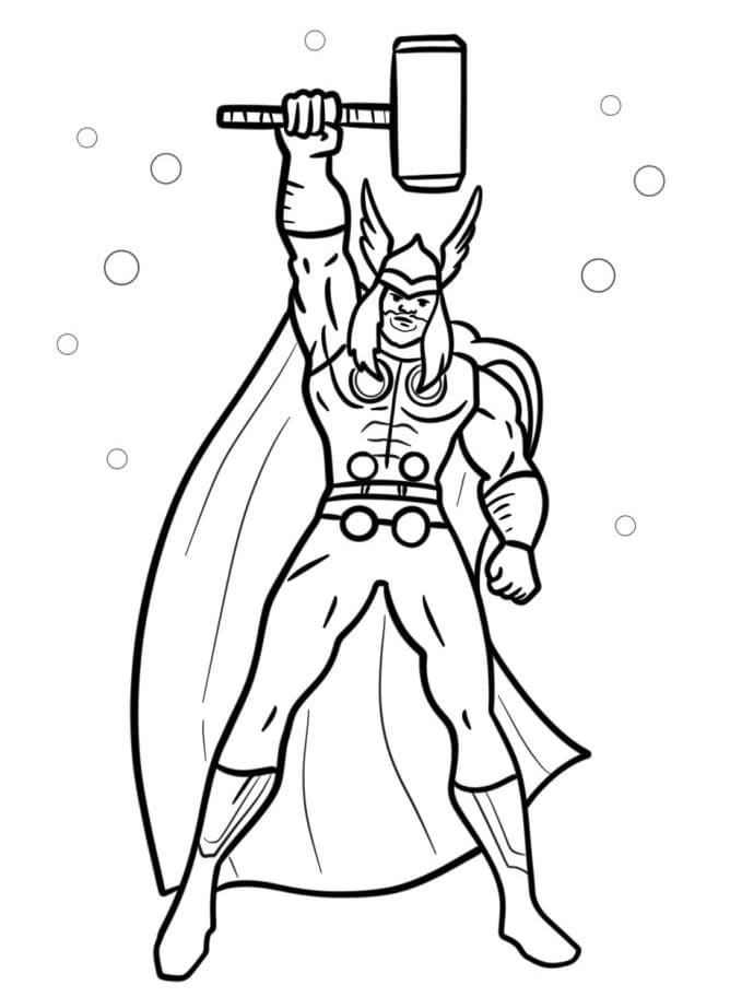 Kostenloser Thor ausmalbilder