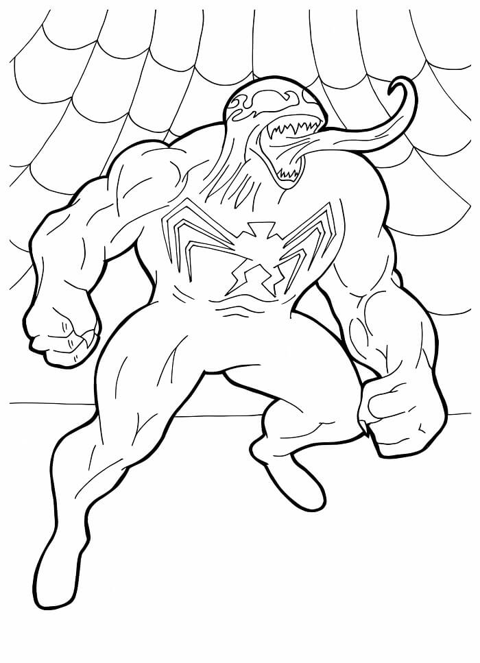 Kostenloser Venom für Kinder ausmalbilder