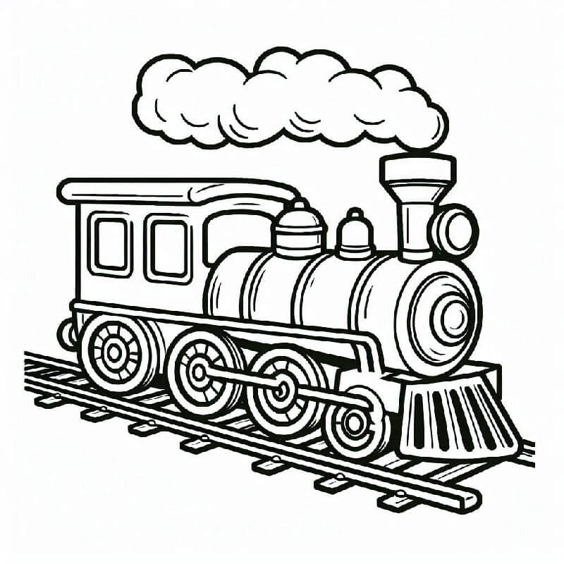Kostenloser Zug zum Ausdrucken ausmalbilder