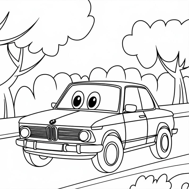 Kostenloses BMW für Kinder ausmalbilder
