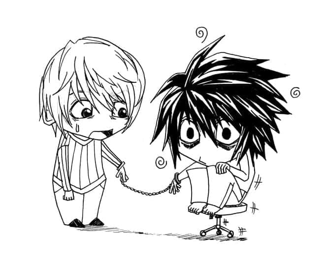 Kostenloses Death Note ausmalbilder