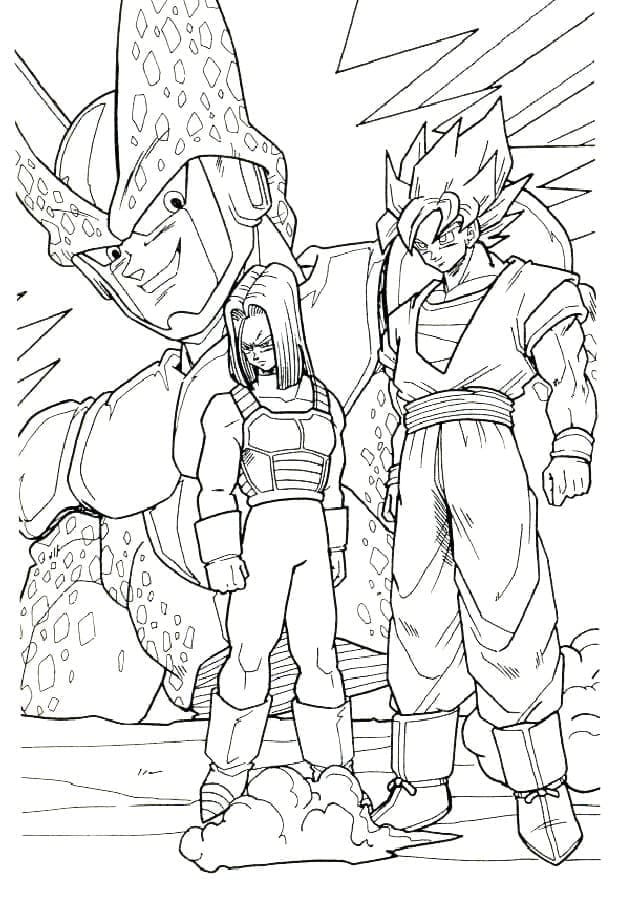Kostenloses Dragon Ball Z ausmalbilder