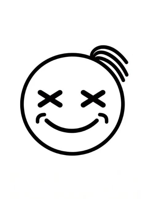 Kostenloses Emoji ausmalbilder