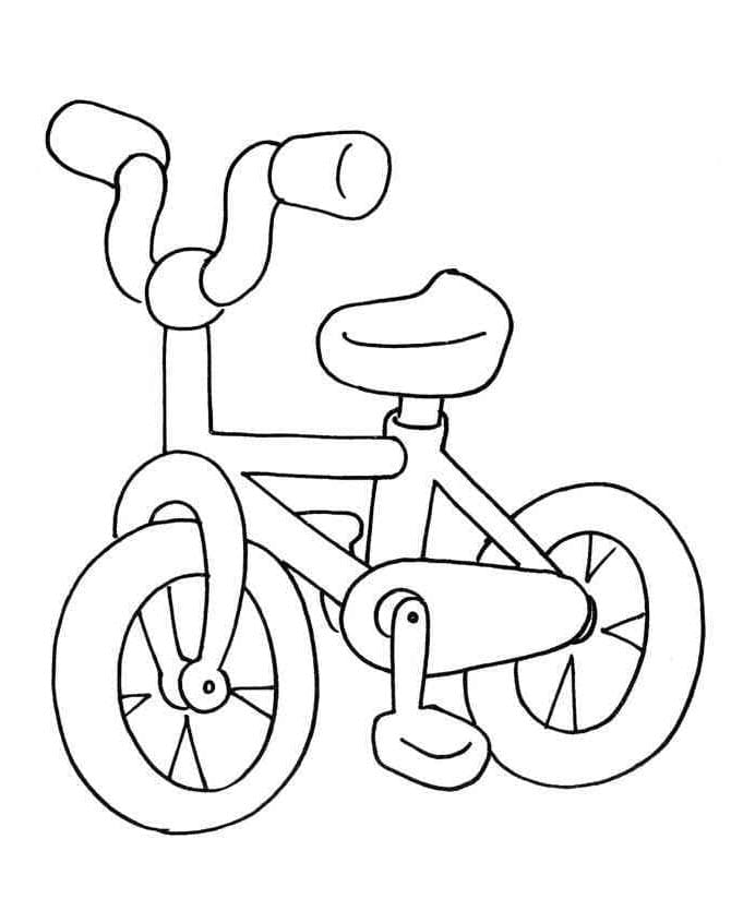 Kostenloses Fahrrad Bild ausmalbilder