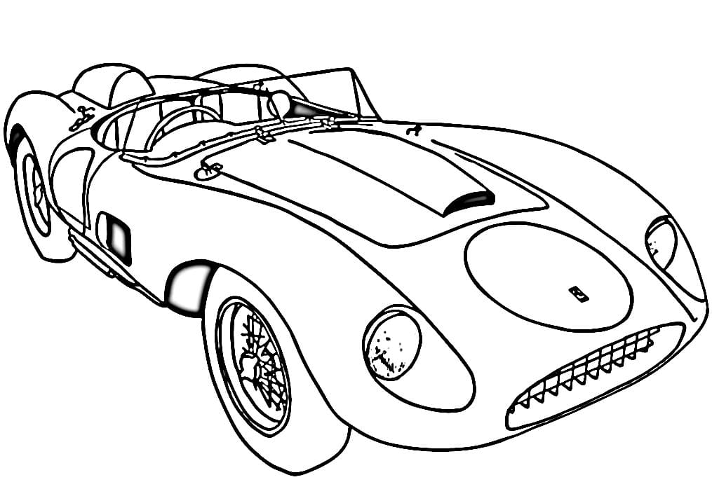 Kostenloses Ferrari Bild ausmalbilder