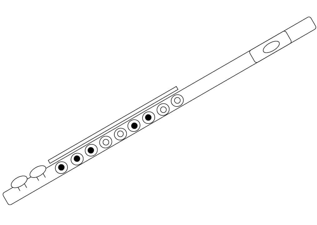 Kostenloses Flötebild ausmalbilder