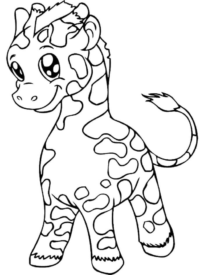Kostenloses Giraffe Bild ausmalbilder