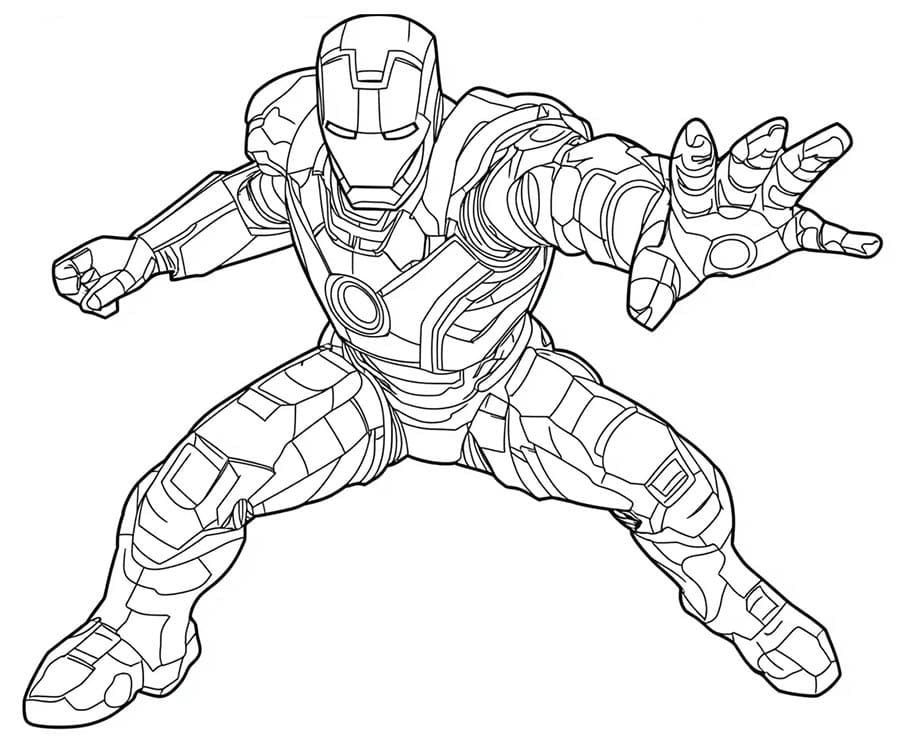 Kostenloses Iron Man Bild ausmalbilder