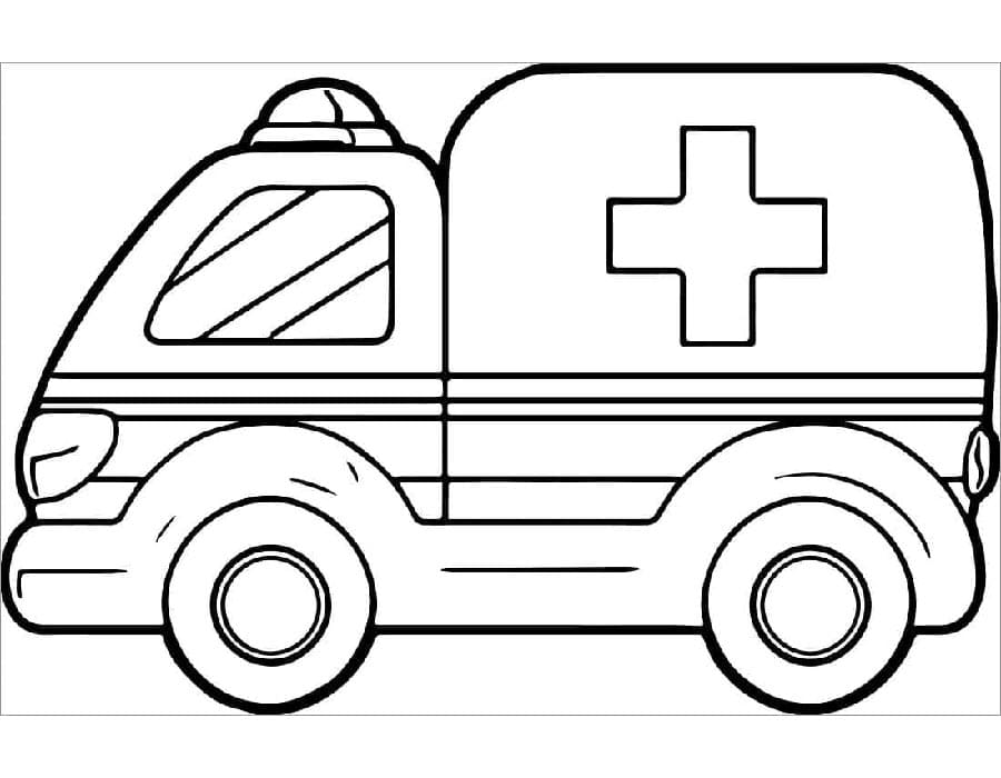 Kostenloses Krankenwagenbild ausmalbilder
