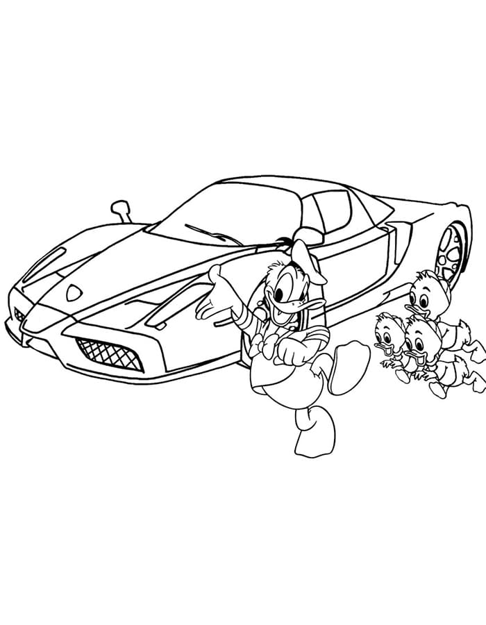 Kostenloses Lamborghini Bild ausmalbilder